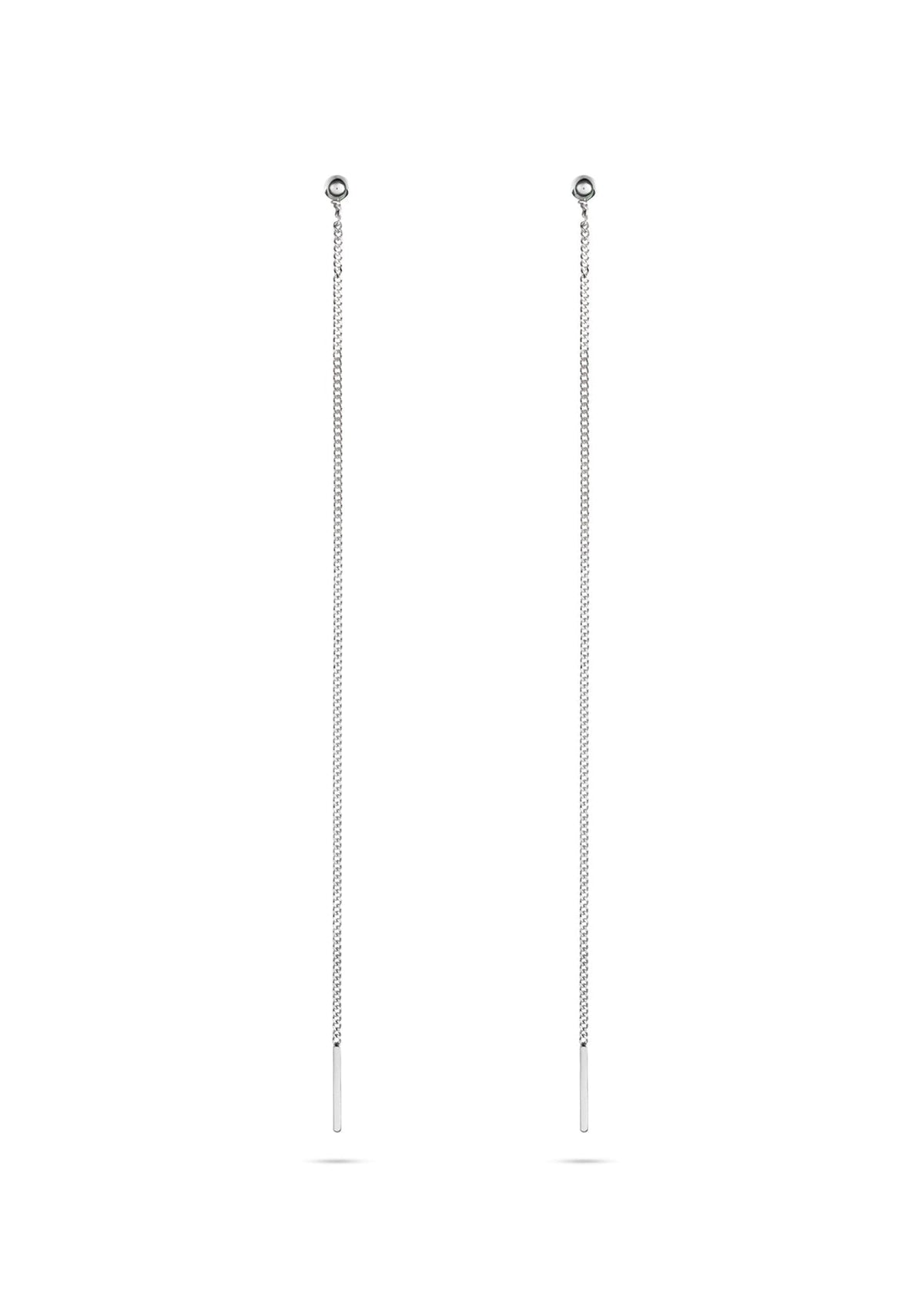 NO MORE Pin Up sterling silver threader earrings — view 3
