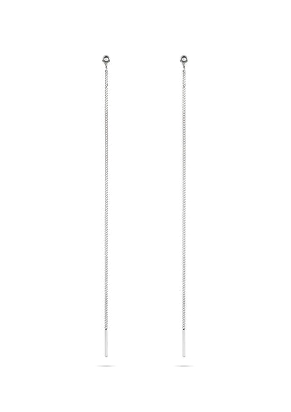 NO MORE Pin Up sterling silver threader earrings — view 3