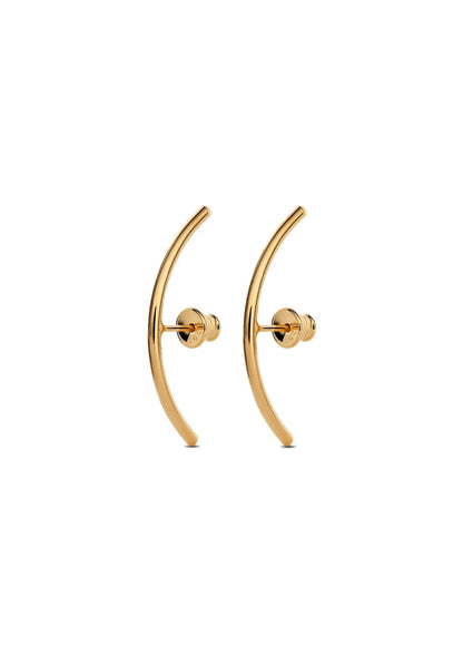 NO MORE Radius gold vermeil drop earrings — view 4