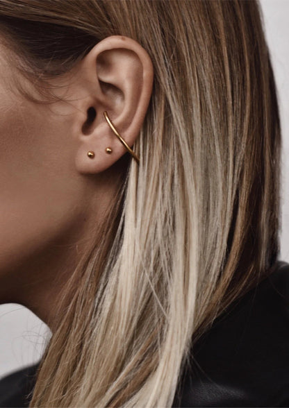 NO MORE Radius gold vermeil drop earrings