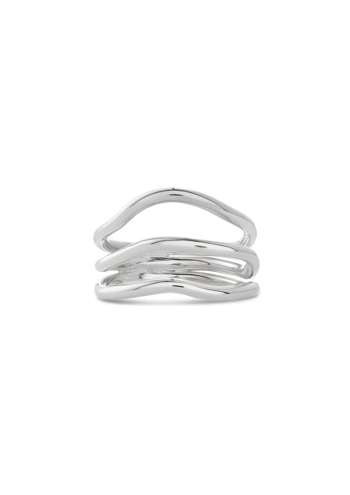 NO MORE Reef Break sterling silver wave ring — view 5