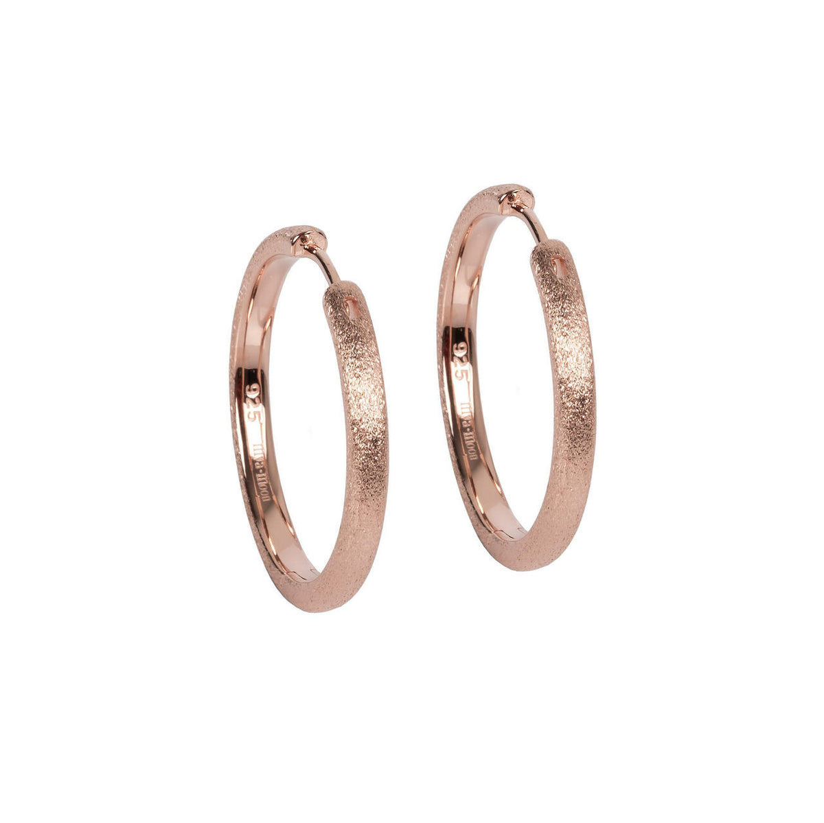 MyaMoon Sugar Hoops L silver hoop earrings — view 2