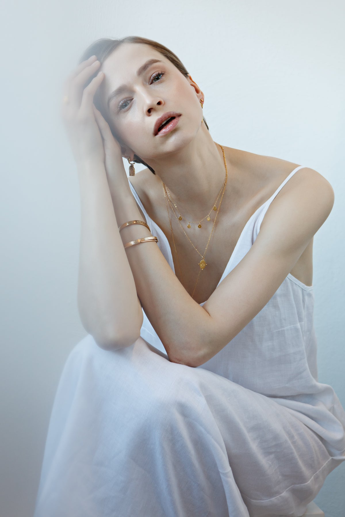 New Vintage by Kriss Morning Star gold necklace